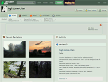 Tablet Screenshot of logi-zome-chan.deviantart.com