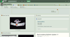 Desktop Screenshot of duel-academy.deviantart.com
