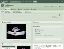 Tablet Screenshot of duel-academy.deviantart.com