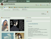 Tablet Screenshot of l-loves-strawberries.deviantart.com