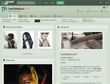 Tablet Screenshot of camillamalcus.deviantart.com