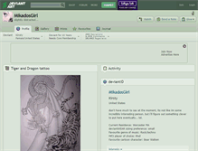 Tablet Screenshot of mikadosgirl.deviantart.com
