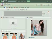 Tablet Screenshot of melonmorph.deviantart.com