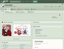 Tablet Screenshot of memorized.deviantart.com