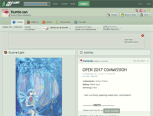 Tablet Screenshot of kumie-san.deviantart.com