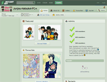 Tablet Screenshot of junjou-hatsukoi-fc.deviantart.com