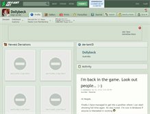 Tablet Screenshot of dollybeck.deviantart.com