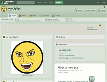 Tablet Screenshot of newlightplz.deviantart.com