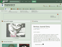 Tablet Screenshot of ninjahamster44.deviantart.com