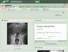 Tablet Screenshot of captokyo.deviantart.com