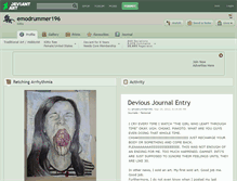 Tablet Screenshot of emodrummer196.deviantart.com