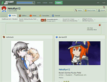 Tablet Screenshot of nekoryo12.deviantart.com