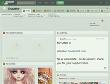 Tablet Screenshot of chuustine.deviantart.com