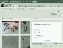 Tablet Screenshot of happy197.deviantart.com