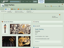 Tablet Screenshot of dodo-thefairy.deviantart.com