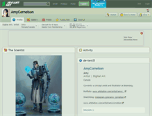 Tablet Screenshot of amycornelson.deviantart.com