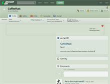 Tablet Screenshot of coffeerust.deviantart.com