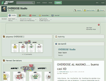 Tablet Screenshot of overdose-studio.deviantart.com