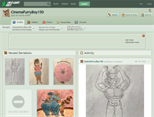 Tablet Screenshot of cinemafurryboy150.deviantart.com
