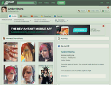 Tablet Screenshot of ambermischa.deviantart.com