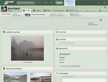 Tablet Screenshot of downhand.deviantart.com