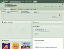 Tablet Screenshot of luciernagastudio.deviantart.com