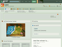 Tablet Screenshot of culart.deviantart.com