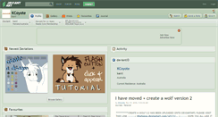 Desktop Screenshot of kcoyote.deviantart.com