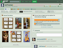 Tablet Screenshot of jonfreeman.deviantart.com
