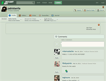 Tablet Screenshot of pablobanila.deviantart.com