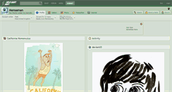 Desktop Screenshot of mensaman.deviantart.com