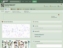 Tablet Screenshot of fashiontalent27.deviantart.com