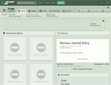 Tablet Screenshot of fudle.deviantart.com