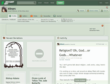 Tablet Screenshot of kilnorc.deviantart.com