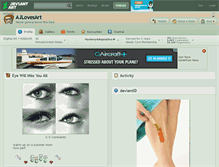 Tablet Screenshot of ajlovesart.deviantart.com