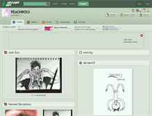 Tablet Screenshot of peachros3.deviantart.com