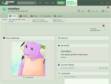 Tablet Screenshot of monoface.deviantart.com