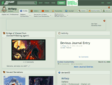 Tablet Screenshot of mrharp.deviantart.com
