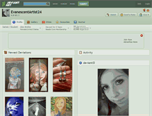 Tablet Screenshot of evanescentartist24.deviantart.com