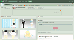 Desktop Screenshot of demonic-ace.deviantart.com