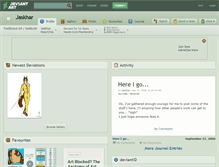 Tablet Screenshot of jaskhar.deviantart.com