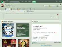 Tablet Screenshot of charnybomb.deviantart.com