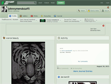 Tablet Screenshot of johnnymendoza95.deviantart.com