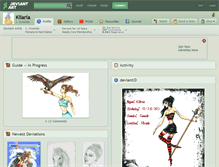 Tablet Screenshot of kilaria.deviantart.com