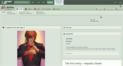 Desktop Screenshot of dovima.deviantart.com
