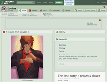 Tablet Screenshot of dovima.deviantart.com
