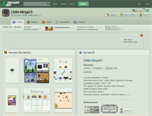 Tablet Screenshot of chibi-ninjax3.deviantart.com