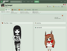 Tablet Screenshot of darrkangel.deviantart.com