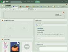 Tablet Screenshot of fatpeach.deviantart.com