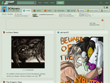 Tablet Screenshot of dcwyverx.deviantart.com